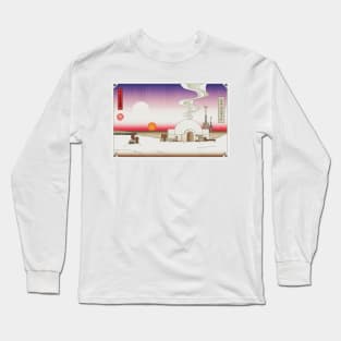 Lars Moisture Farm Japanese Woodblock Long Sleeve T-Shirt